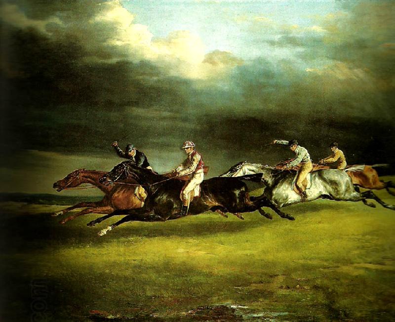 charles emile callande course de chevaux dite le derby d'epsom China oil painting art